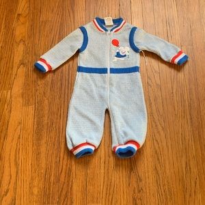 Vintage 1980s Baby Sweater Jumpsuit